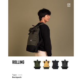 Jamlos Rolling - Balo du lịch thời trang vải canvas kích thước lớn vừa laptop 15" 17" lót hạn chế thấm