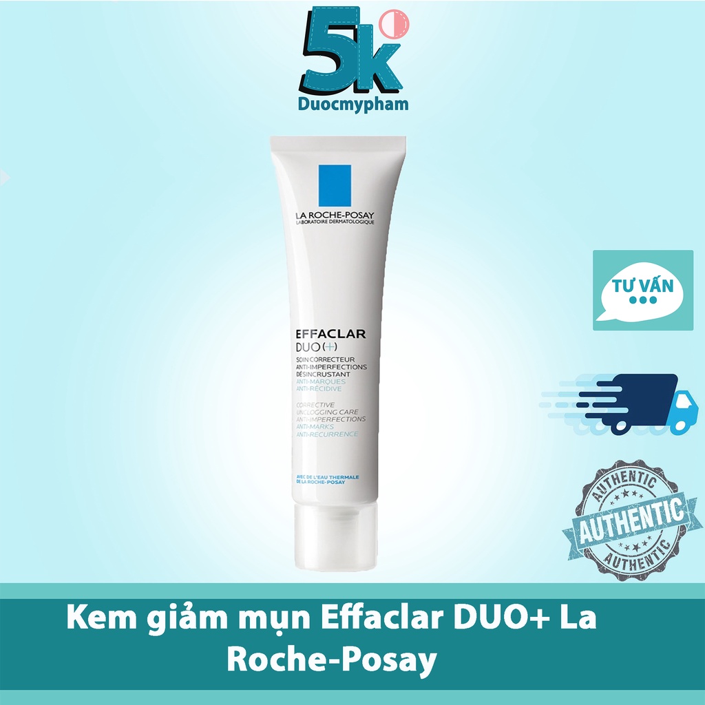 Kem Dưỡng Giảm Mụn, Ngừa Thâm, Thông Thoáng Lỗ Chân Lông La Roche-Posay Effaclar Duo+ 40ml