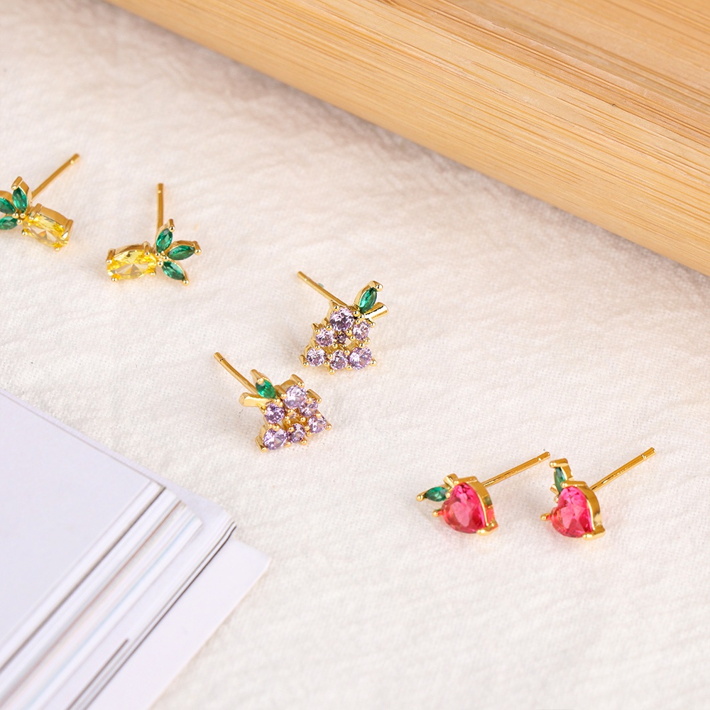 1 Đôi Bông Tai Hình Trái Cây Thời Trang Dành Cho Nữ