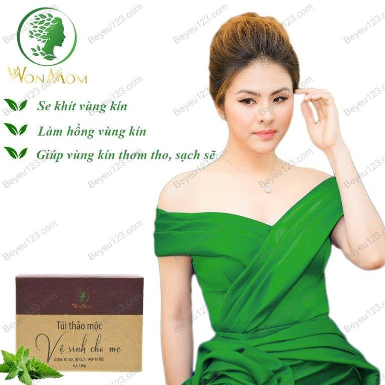 Hộp 10 túi Thảo mộc vệ sinh vùng kín Wonmom cho Mẹ sau sinh - Việt Nam