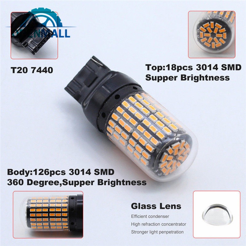 Bóng đèn xi nhan LED tiện dụng cho xe hơi 144smd 3014