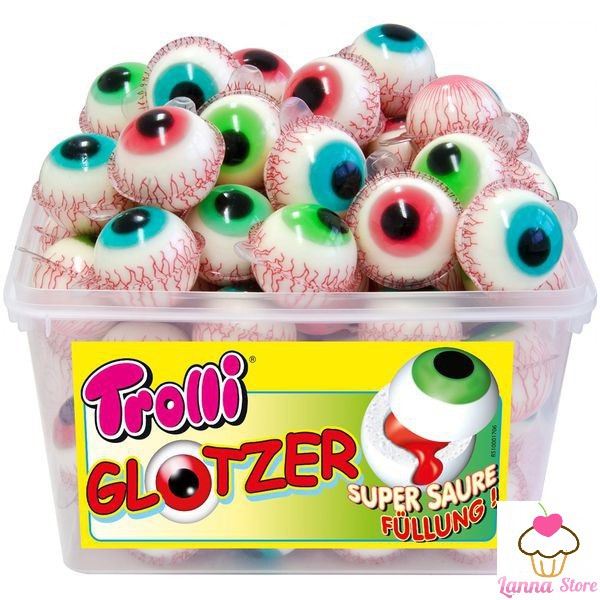 [COMBO 5 VIÊN] Kẹo dẻo Trolli Glotzer con mắt (Eyeball) / Planet Gummi - Đức