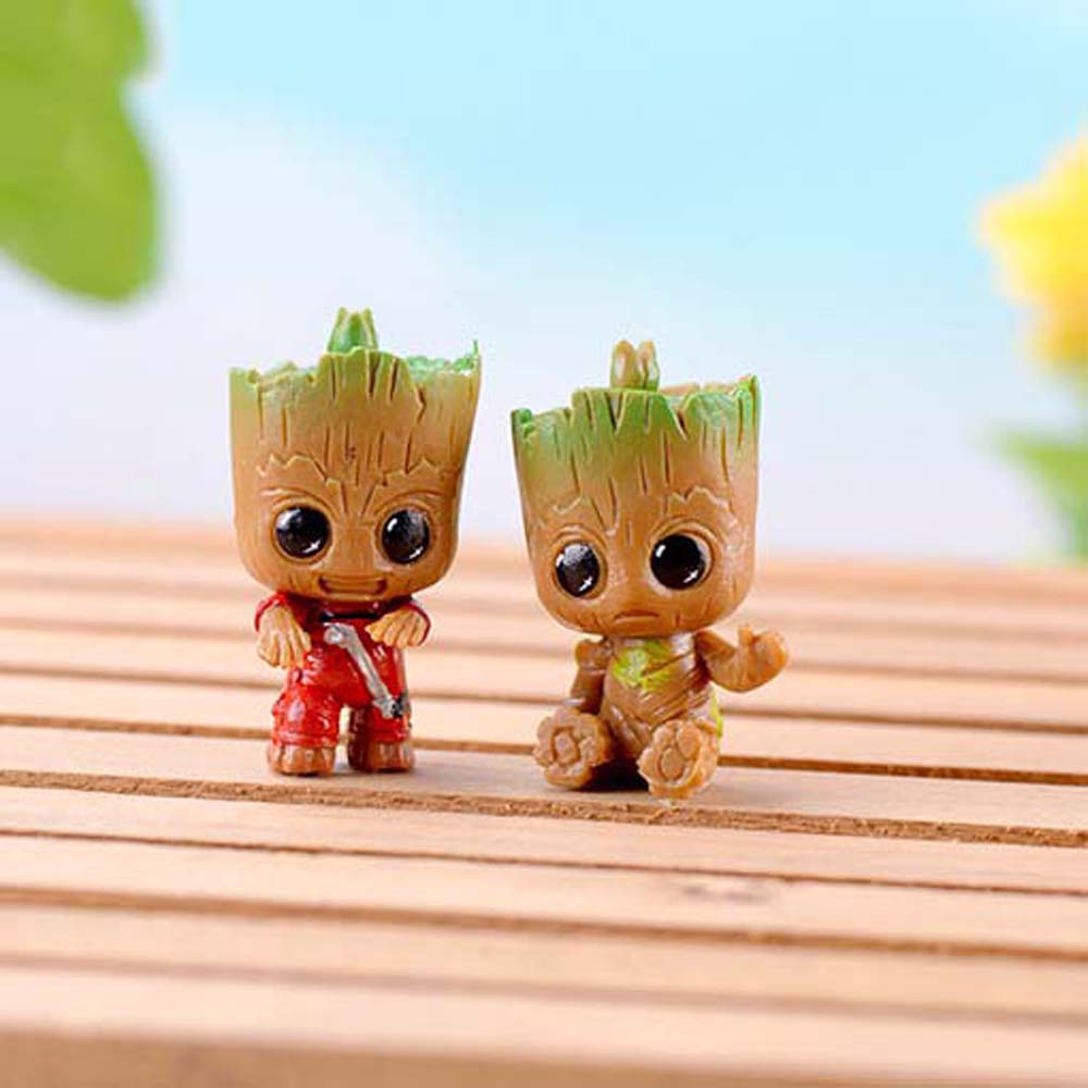 Set 4 đồ trang trí nhân vật Groot phim vệ binh dải ngân hà