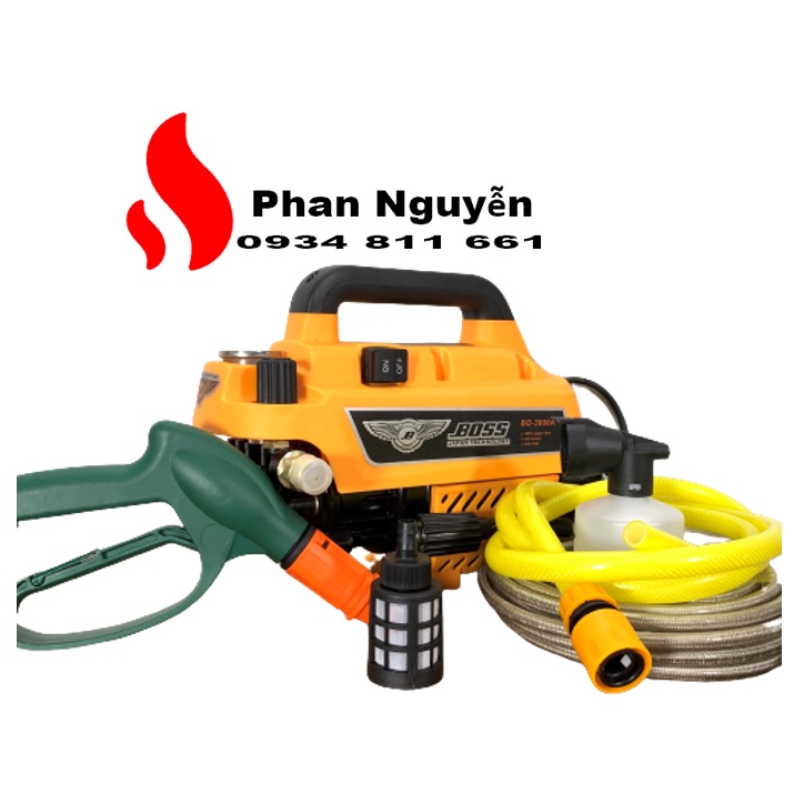 Máy rửa xe chính hãng BOSS 2800W thế hệ mới | Động cơ dây đồng 100% |