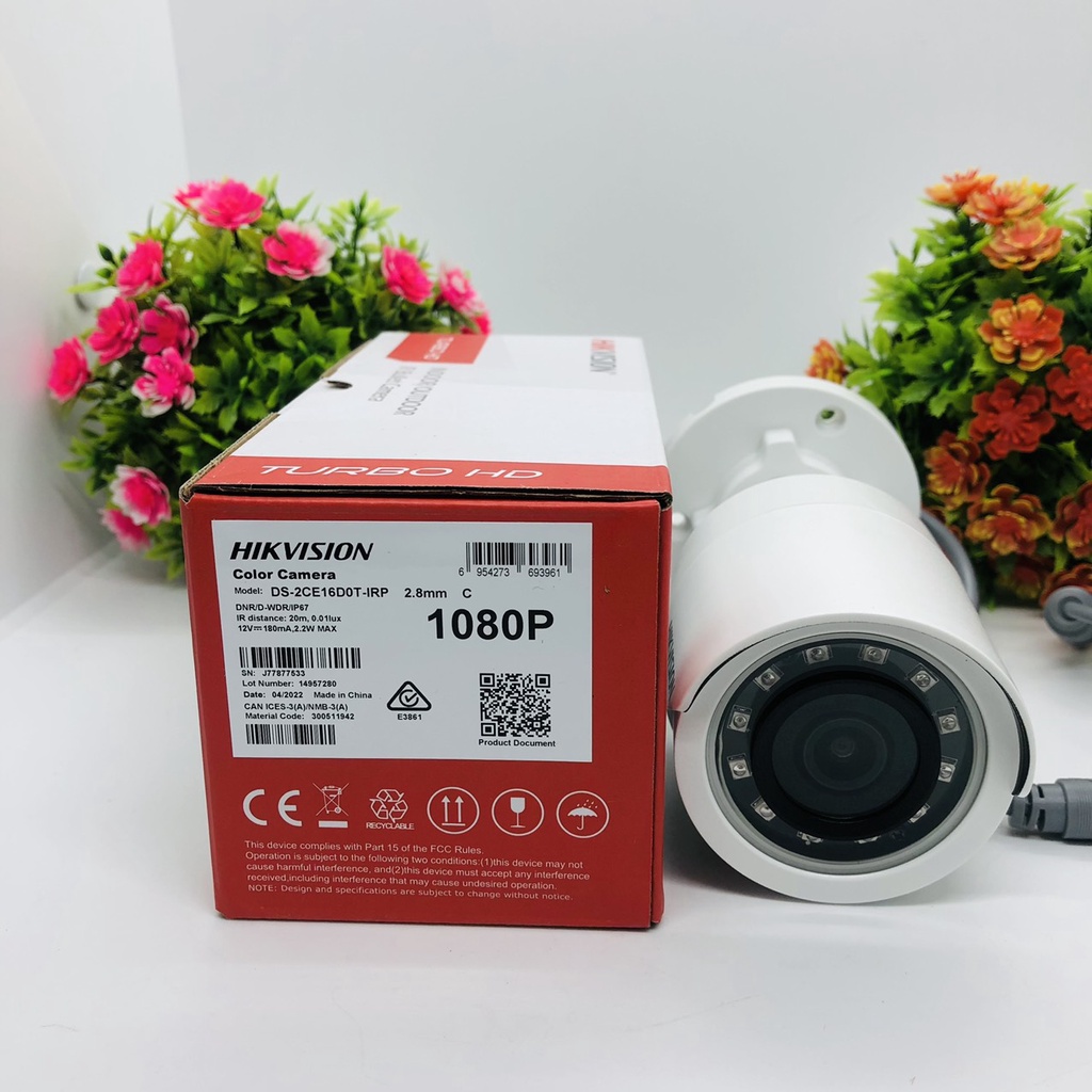 Camera HIKVISION 2MP 16D0T-IRP/56D0T-IRP Hồng Ngoại Xa 20m, Chống Ngược Sáng - Hàng Chính Hãng, Bảo Hành 24 Tháng.