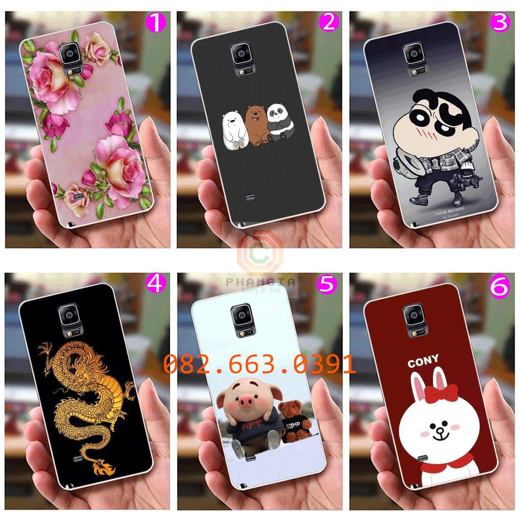 Ốp lưng Samsung Note 4 dẻo in hình dễ thương(p2)