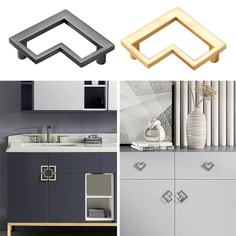 KUNHEV Tay Nắm Cửa Tủ Bằng Hợp Kim Kẽm Hình Trái Tim