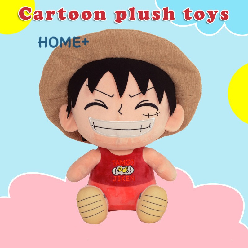 Thú Nhồi Bông Hình Nhân Vật Luffy Trong Phim Hoạt Hình One Piece