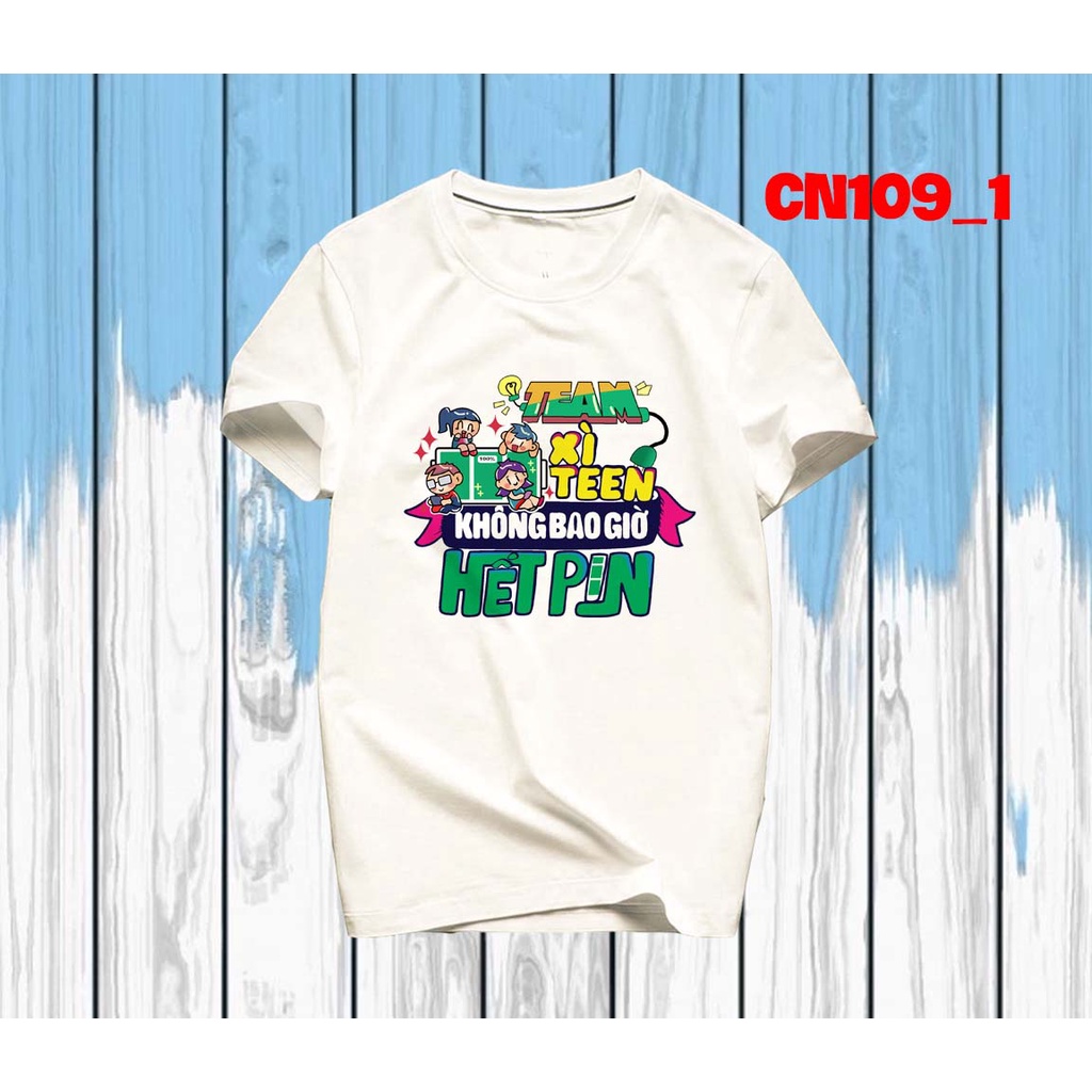 Mẫu áo team xì teen không bao giờ hết pin