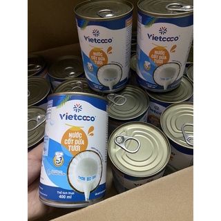 nước cốt dừa tươi Vietcoco thơm béo đặc 400ml