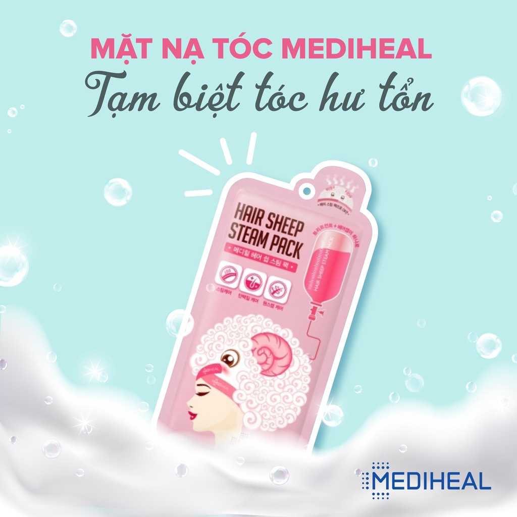 [MEDIHEAL VN] Mediheal Hair Sheep Steam Pack 40g - Mặt Nạ Giúp Phục Hồi, Nuôi Dưỡng Tóc Và Da Đầu.