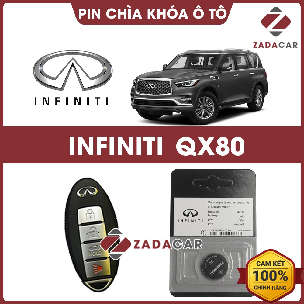 Pin chìa khóa ô tô Infiniti QX80 chính hãng Infiniti sản xuất tại Indonesia 3V