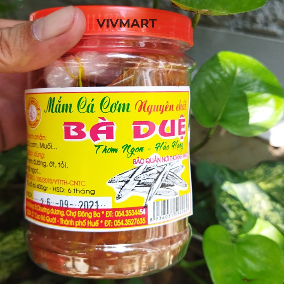 ✅ COMBO 3 ĐẶC SẢN HẢO HẠNG HUẾ - MẮM CÁ CƠM BÀ DUỆ 400G, TÔM NÕN BỎ ĐẦU BÀ DUỆ 400G,  MẮM RÒ BÀ DUỆ 400G