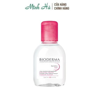 Nước tẩy trang Bioderma Crealine H2O Micelle Solution 100ml màu hồng dành cho da nhạy cảm