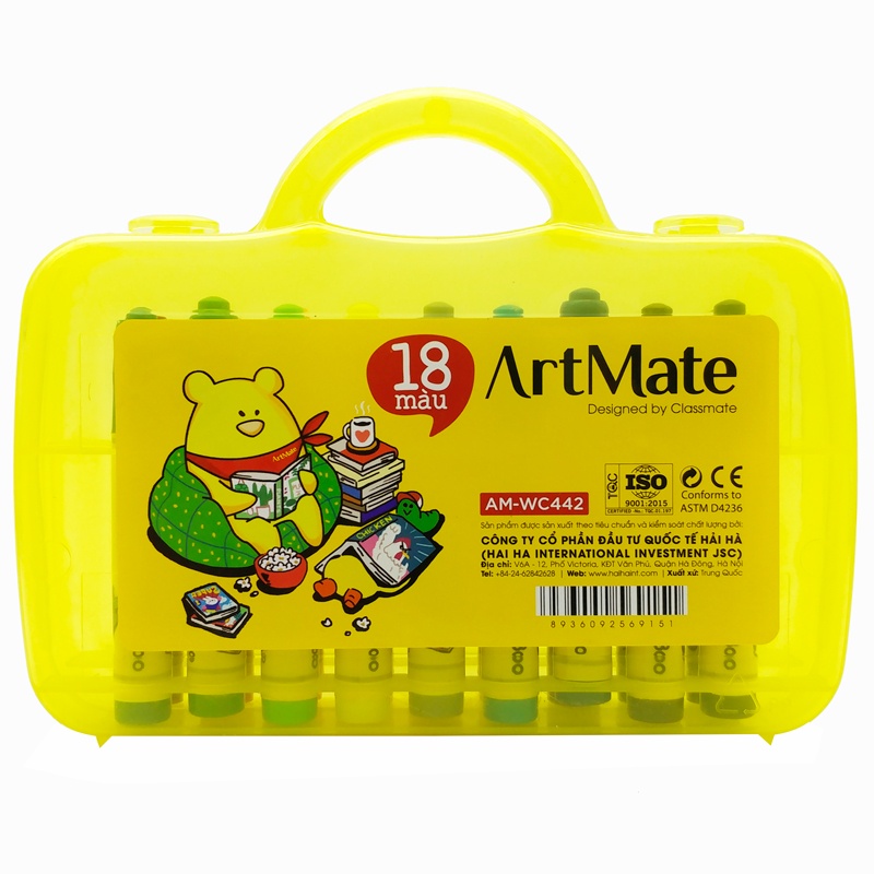 Hộp 18 Bút Lông Màu - ArtMate AM-WC442