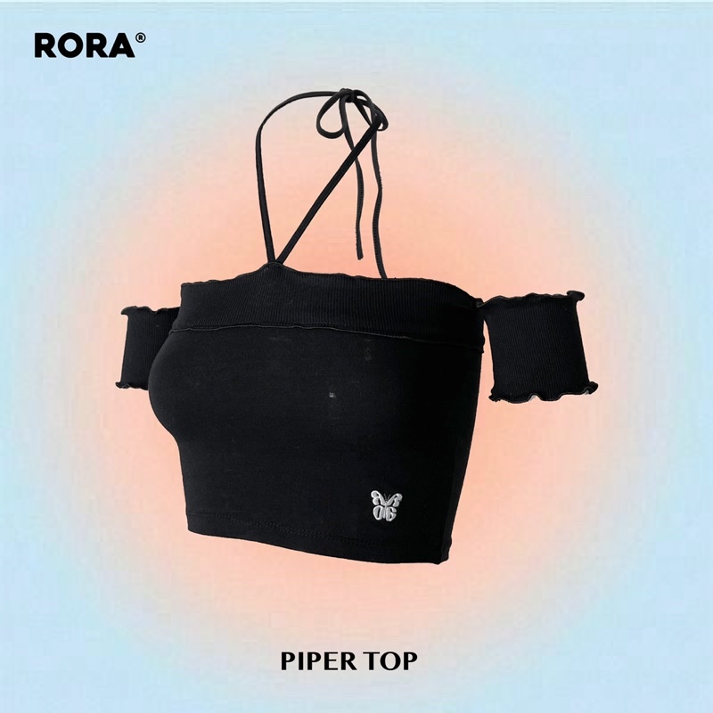 Áo PIPER TOP - áo croptop tay con buộc dây