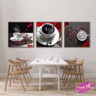 Tranh canvas - bộ trang trí quán cafe 02