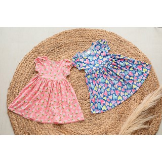 [LITTLE PINK] Misa Dress - Váy thun cotton bé gái