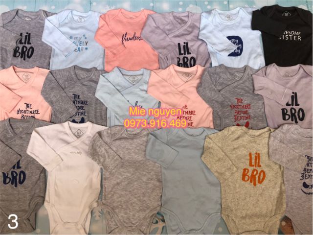 Set 4 bodysuit dài tay xuất dư Cambodia | BigBuy360 - bigbuy360.vn