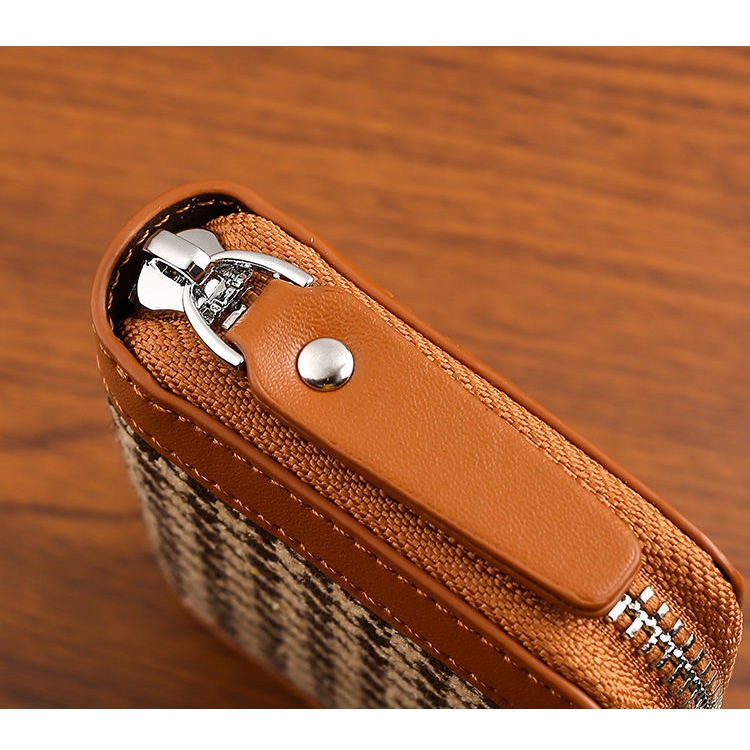 Ví Đựng Thẻ Nhiều Ngăn Chống Khử Từ Phong Cách Retro kf006