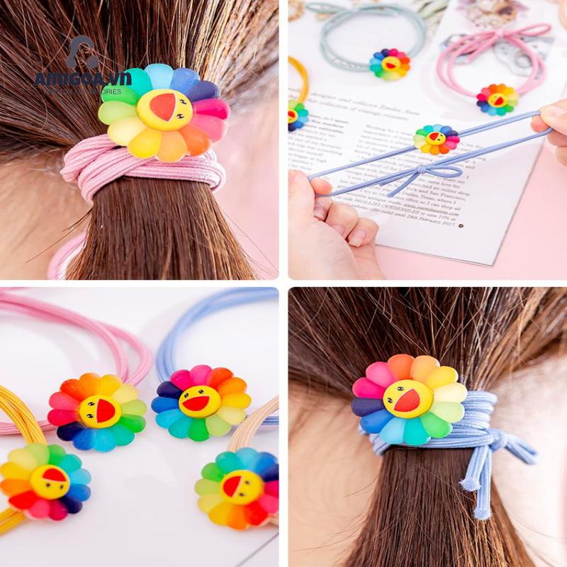 Dây Cột Tóc Hoa Hướng Dương