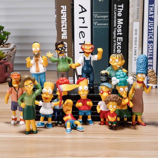 Bộ 14 mô hình gia đình Simpson xinh xắn