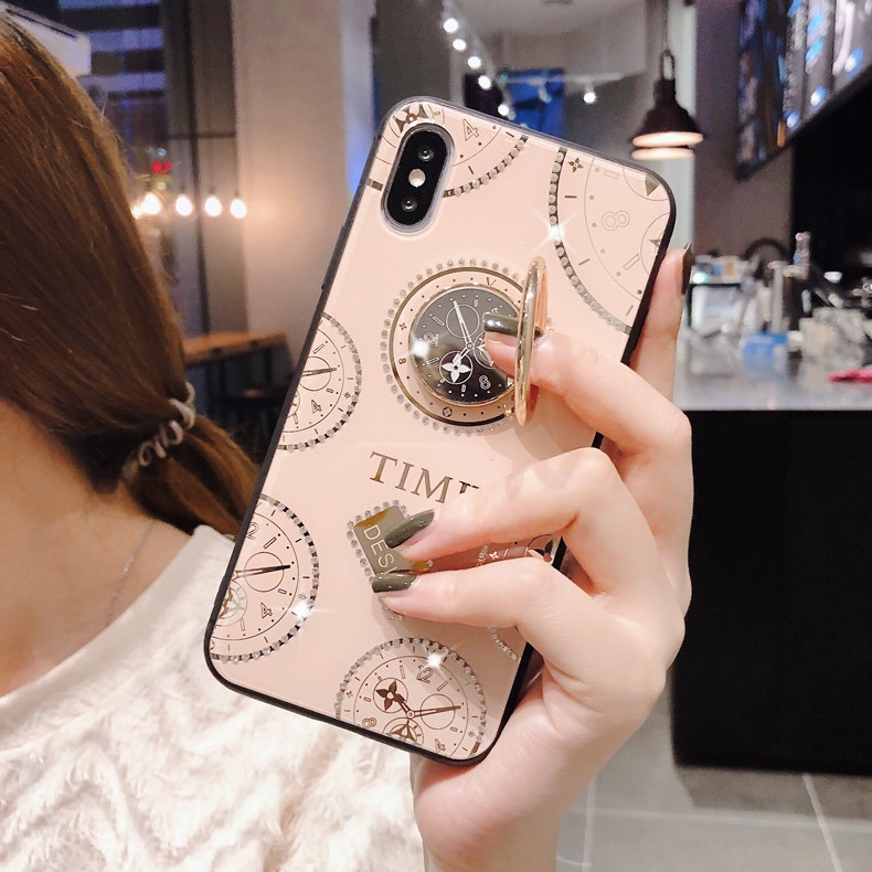 Ốp Lưng iphone-ốp TIME Đính Đá Kèm Ring 6/6s/6p/6sp/7/8/7p/8p/11/11pro/11promax/12/12pro/12promax.