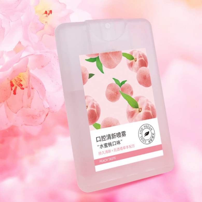 Xịt thơm miệng hương đào và bạc hà Xịt thơm miệng kháng khuẩn thơm mát DANA
