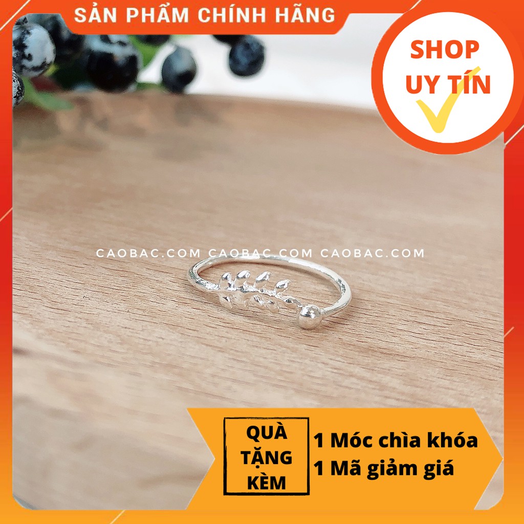 NHẪN BẠC TA BASIC👑💋FREESHIP👑💋Nhập mã [NHAN BAC] giảm 10k👑💋 nhẫn lá thưa
