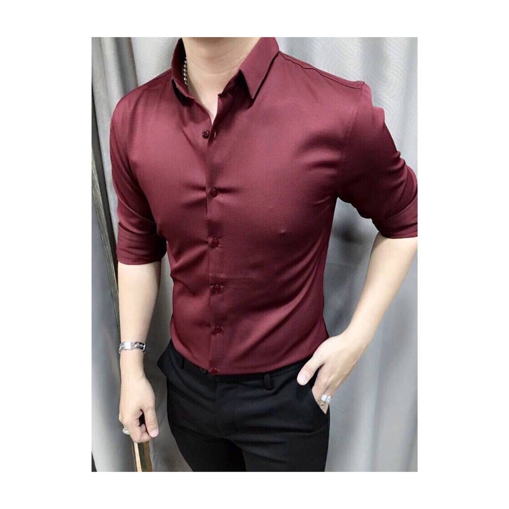ÁO SƠ MI NAM CHẤT ĐẸP MỊN BODY HÀN QUỐC S531Q