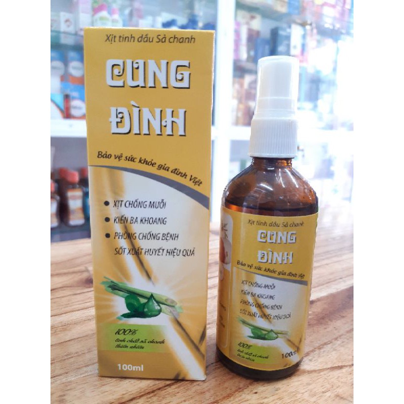 ✅ XỊT ĐUỔI MUỖI TINH DẦU SẢ CHANH CUNG ĐÌNH 100ML