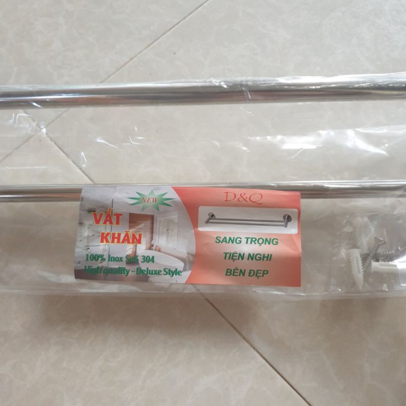 Giá treo khăn nhà tắm inox 304 ,201 không gỉ cao cấp, giá vắt khăn tắm đôi..9