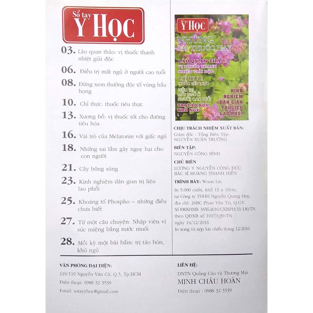 Sách Sổ Tay Y Học - Những Bài Thuốc Hay 88