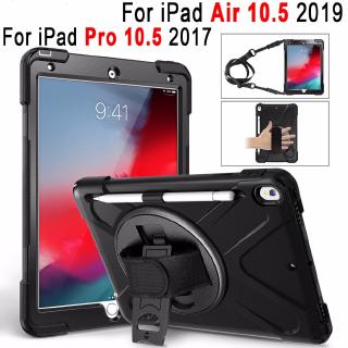 Vỏ bảo vệ chống sốc dành cho Premium Shockproof Armor case Shoulder Strap Apple iPad Pro Air 10.5" 9.7" 11" 12.9" mini 1 2 3 4 5 2019 2020 2018 Cover Case with Pencil Holder