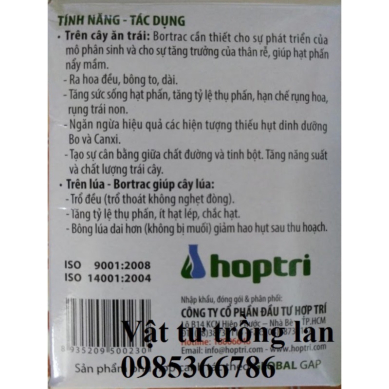 1 gói Siêu Bo - Phân bón để lan ra đều hoa, không thối nụ, hoa  đều đẹp.