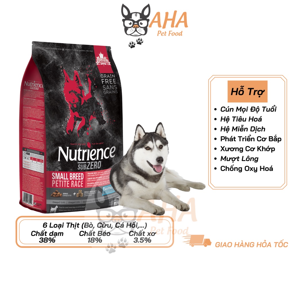 Thức Ăn Hạt Cho Chó Husky Nutrience Subzero Bao 5kg - Thức Ăn Cho Chó, Gồm Có 6 Loại Thịt Cá, Rau Củ, Trái Cây