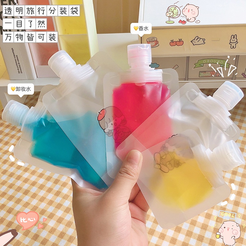 Túi Rỗng Đựng Nước Rửa Tay / Dầu Gội Kiểu Hoạt Hình Dễ Thương 30 / 50 / 100ML