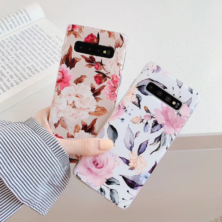 Ốp Lưng A50/A50s/A51/S10/S10 Plus/S20/S20 Plus/S20 Ultra/Note 10/Note 10 Plus TPU Họa Tiết Lá - Mã TZSC204