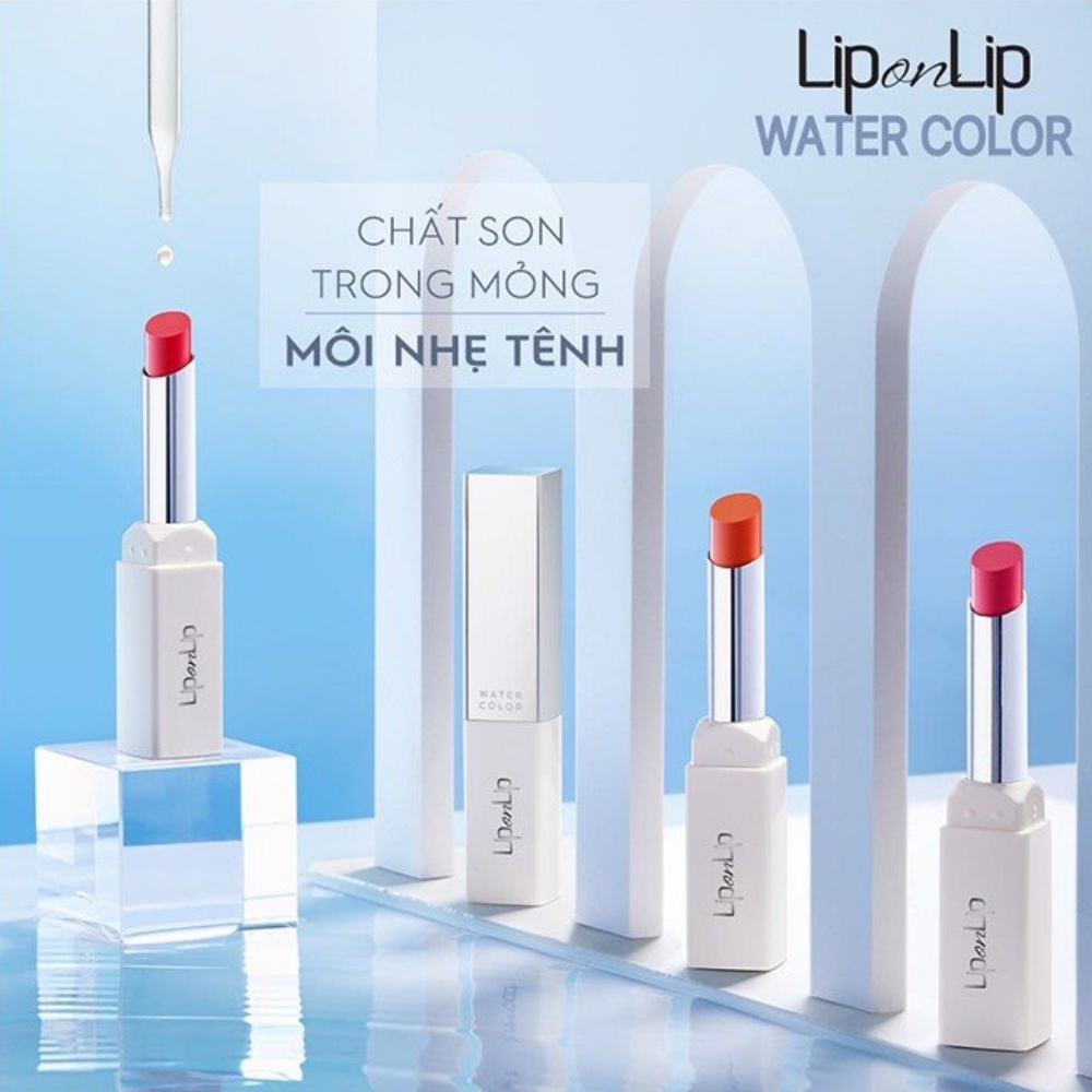 Son Trang Điểm Cam Đào Water Color Peach Orange Lip On Lip 2,2g