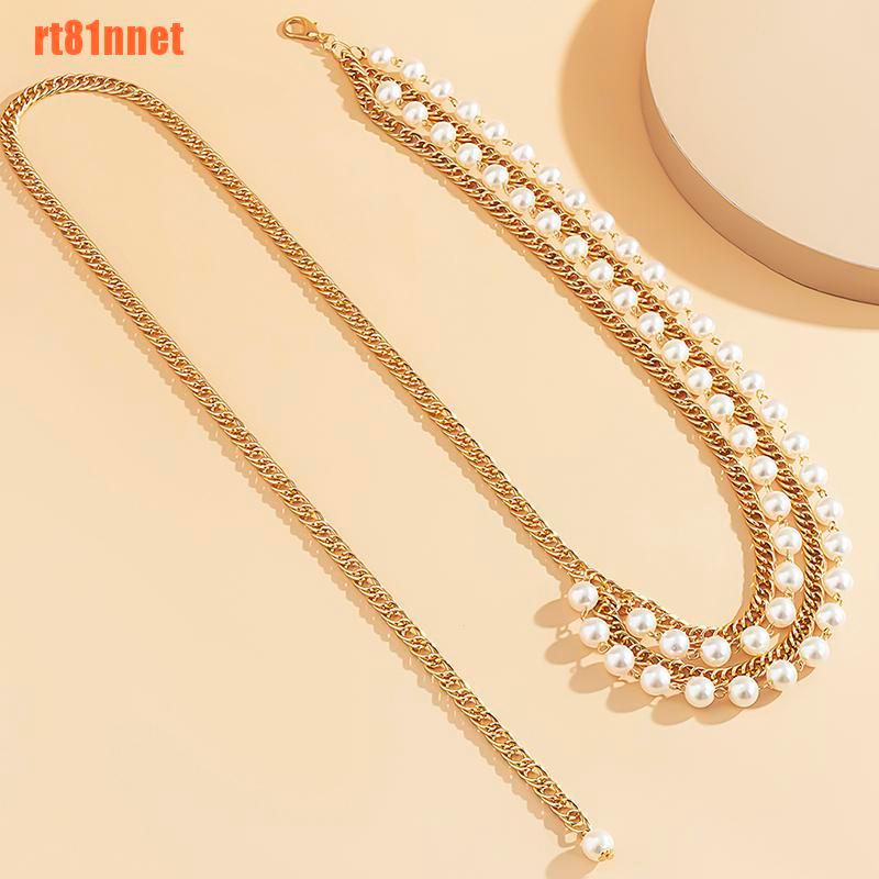 Thắt Lưng Nhiều Lớp Đính Hạt Ngọc Trai Phối Tua Rua Thời Trang Cho Nữ | BigBuy360 - bigbuy360.vn