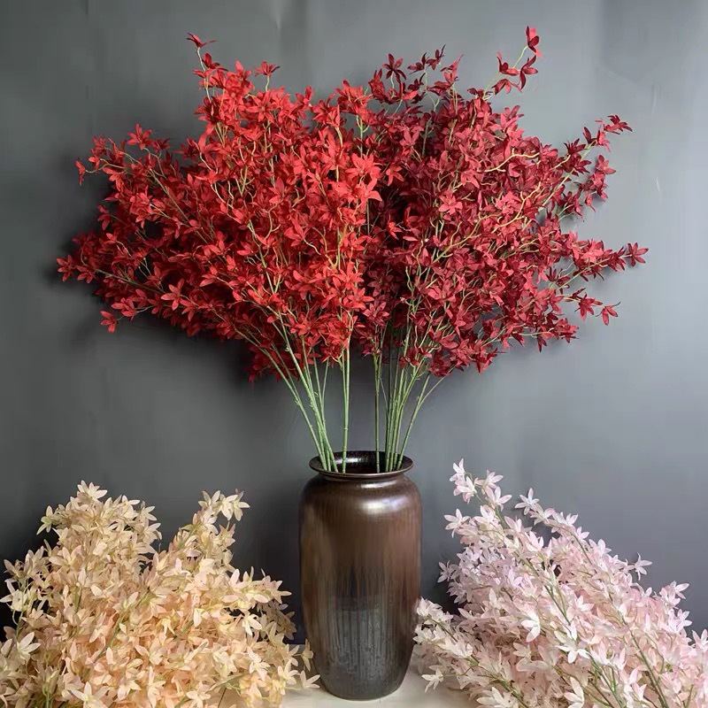 Bó hoa tử đinh hương giả dùng trang trí phòng khách / phòng ngủ diy