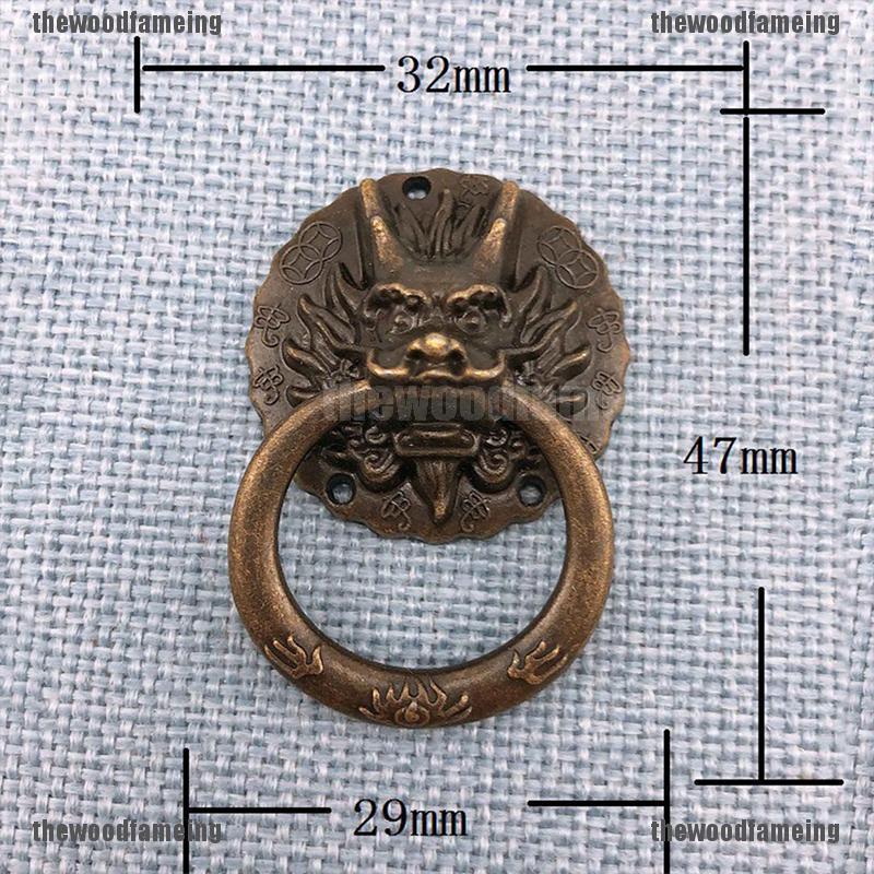 Set 10 Tay Nắm Cửa Hình Đầu Rồng Phong Cách Vintage