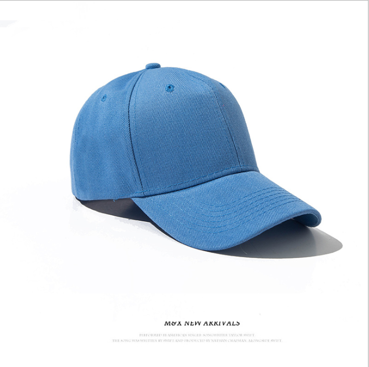 （You Can Diy）Korean Style Simple Baseball Cap Casual Solid Color Cap Spring Summer Sun Hat