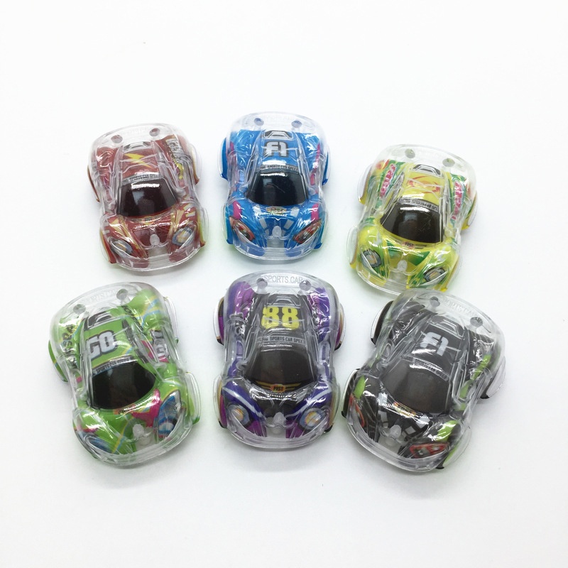 Xe hơi đồ chơi SEA SUN TOYS mini trong suốt hai lớp graffiti
