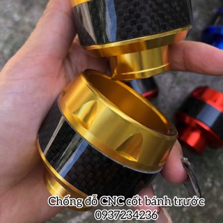 Gù chống đỗ cốt bánh trước - gù cnc phối carbon