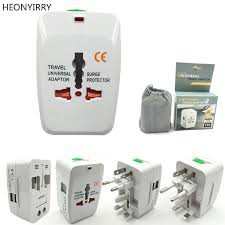 Ổ Cắm Điện Đa Năng Du Lịch có 2 cổng sạc USB Universal Travel Adapter