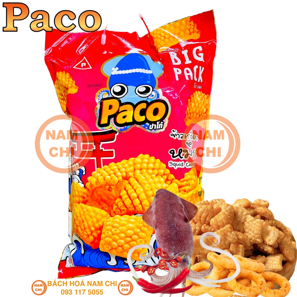 [GÓI KHỔNG LỒ] Snack Mực Thái Siêu To Khổng Lồ Gói Lớn Gồm 6 Gói Nhỏ - Thái Lan