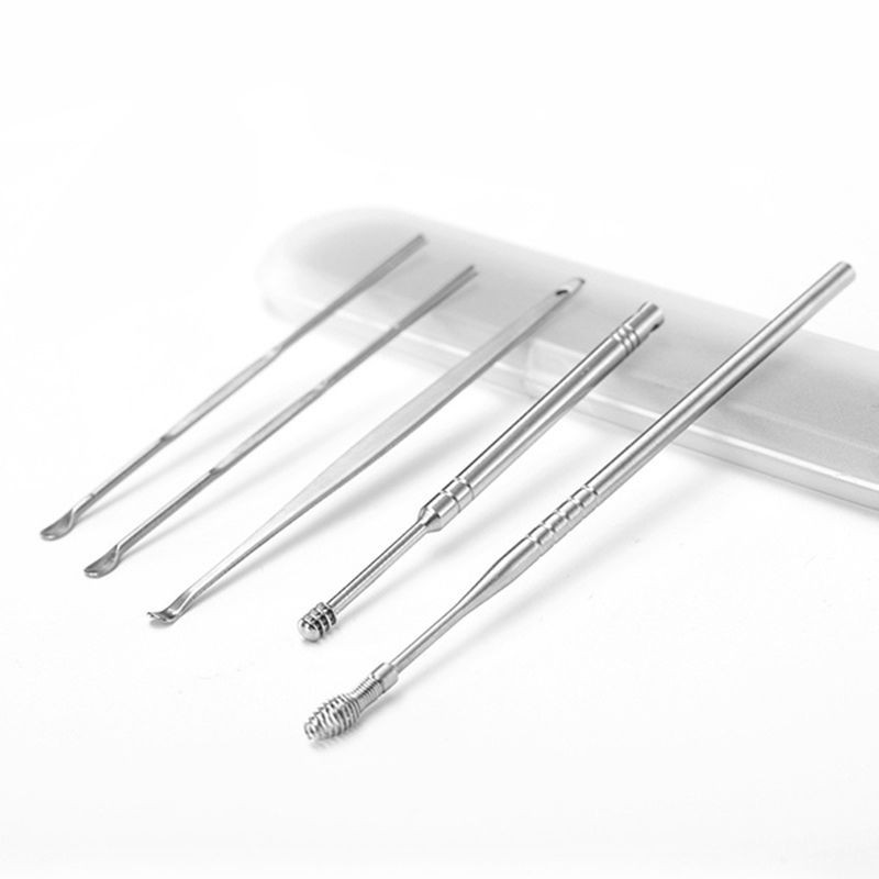 Set 5 đồ lấy ráy tai tiện dụng bằng thép không gỉ