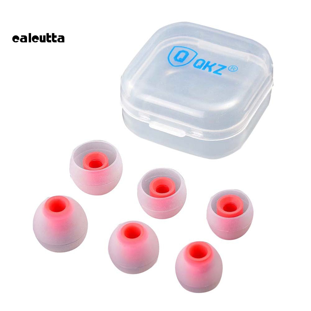 【Ready stock】QKZ 3 Pairs Replacement Silicone Eartips Earbuds for In-ear Earphone Headphone