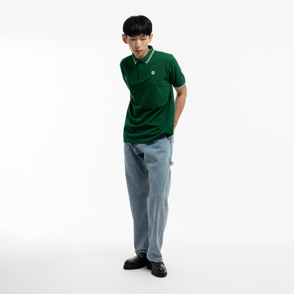 Áo polo OWL cổ viền / Xanh lá